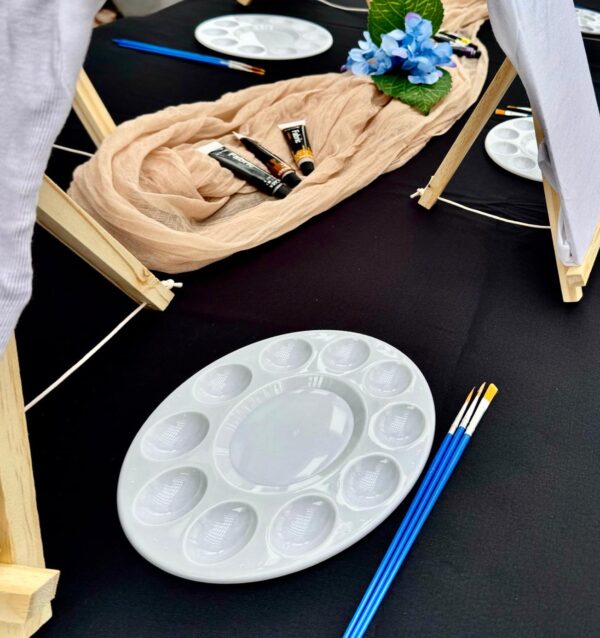 BLACK TABLECLOTH (8 ft table)