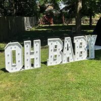 "OH BABY" WOOD LETTERS