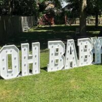 "OH BABY" WOOD LETTERS